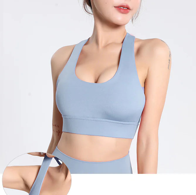 Nouveau soutien-gorge de sport en nylon pour femmes pour le yoga et le fitness