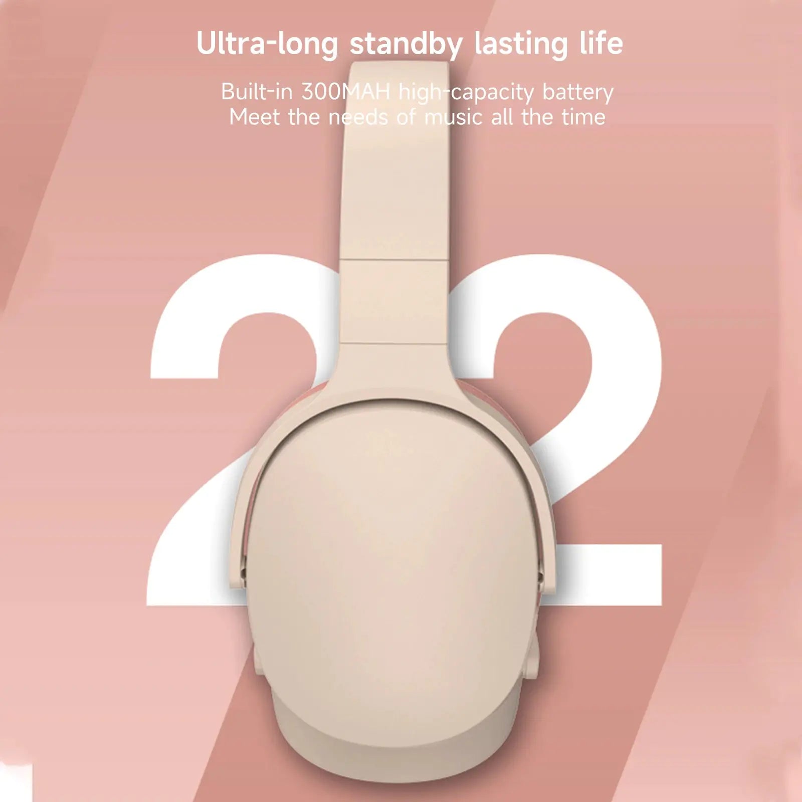 Casque Bluetooth 5.1 Pliable à Réduction de Bruit sans Fil