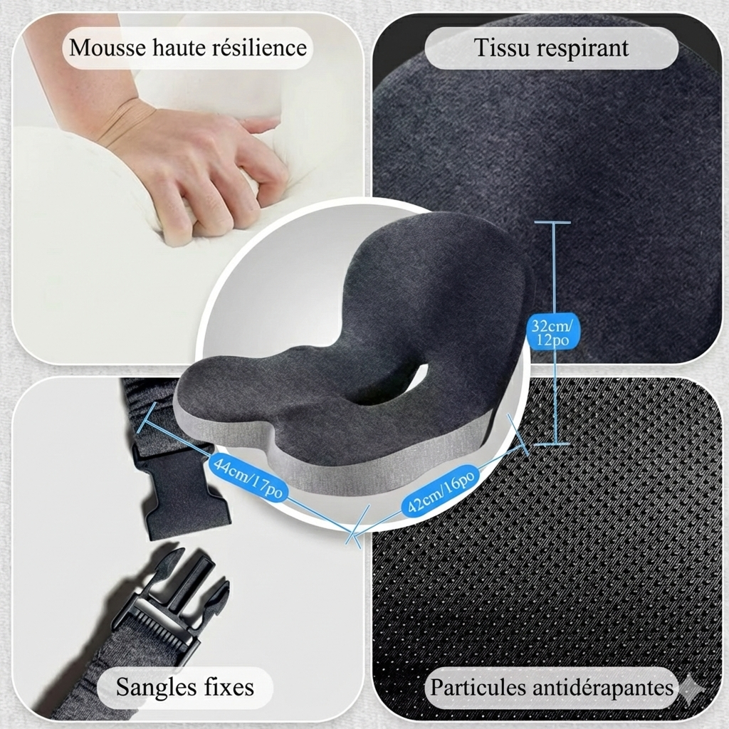 Coussin d'Assise "Momontum Ergo-Sit"