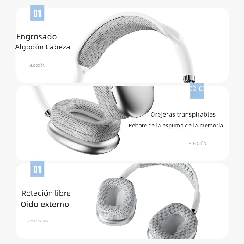 Casque Bluetooth Sans Fil Anti-Bruit P9 Pro Max